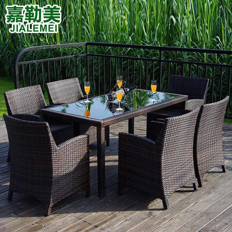 嘉勒美戶外桌椅休閑藤椅組合茶幾 好評好店